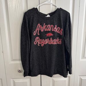 Liv Casual Arkansas Razorbacks logo sweatshirt size large